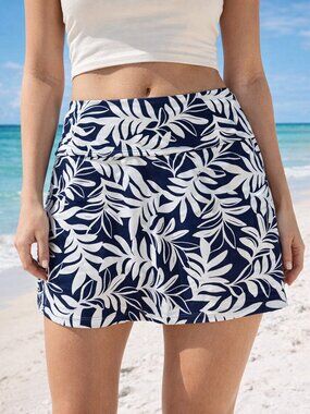 Hurley Women's Palm Print Performance Swim Skort Size M